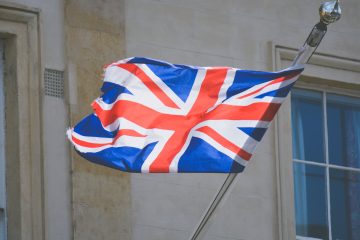 A photo of the United Kingdom flag